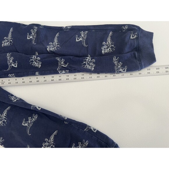 Carter's Kid Boys Navy Blue Sweat Pants Size 10/12 Drawstring Pockets Dinosuars - Picture 4 of 5